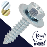 M6.3 Loose Washer Tapping,Steel Zinc Plated,SEMS Sheet Metal Screw