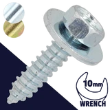 M6.3 Loose Washer Tapping,Steel Zinc Plated,SEMS Sheet Metal Screw