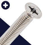 M6X1.0 REDUCED Flat Head,Stainless, Narrow,JIS B1111 Phillips