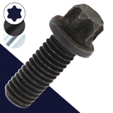 M8X1.25 External Torx,Class 10.9 Steel,Specialty Flange Bolt