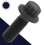 M10X1.5 12-Point Flange,Steel Class 10.9 Black,Special Wide Head