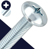 M5X0.8 Phillips Truss Head,Steel 4.8, Zinc Plated,JIS B-1111