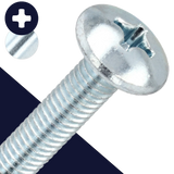 M5X0.8 Phillips Truss Head,Steel 4.8, Zinc Plated,JIS B-1111