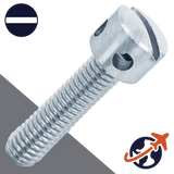 M6X1.0 Slotted Capstan Screw - Steel 5.8 DIN 404