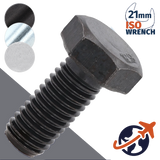 M14X2.0 ISO Hex Bolt,Steel 10.9 Zinc Plated,ISO 4014/4017 - 21mm WAF
