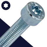 M5X0.8 Torx Socket Head - Steel 8.8 Zinc ISO 14579