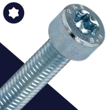 M6X1.0 Torx Socket Head - Steel 8.8 Zinc ISO 14579
