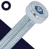 M8 Socket Head Low,Steel Class 8.8 Zinc,DIN 7984