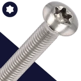  M4X0.7 Torx Oval Head - A2 Stainless ISO 14584