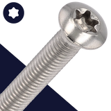 M5X0.8 Torx Oval Head - A2 Stainless ISO 14584