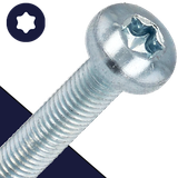 M3X0.5 Torx Pan Head Screw - Steel Zinc ISO 14583