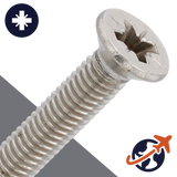 M2.5 Pozidrive Flat Thread Forming - A2 Stainless DIN 7500-ME-Z