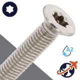 M2.5 Torx Flat Thread Forming - A2 Stainless DIN 7500-ME