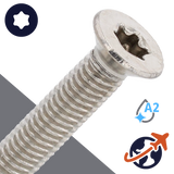 M5 Torx Flat Thread Forming - A2 Stainless DIN 7500-ME