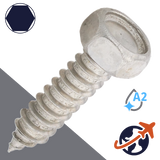 M8.0 Hex Self Tapping - A2 Stainless DIN 7976