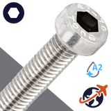 M3X0.5 Low Socket Head Pilot Hole - A2 Stainless DIN 6912