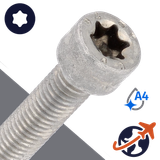 M8X1.25 Torx Socket Head - A4-70 Stainless ISO 14579
