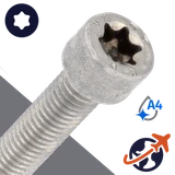 M2X0.4 Torx Socket Head - A4-70 Stainless ISO 14579