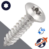 M4.2 Torx Oval Tapping,ISO 14587-TX,A4 Stainless Steel