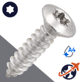 M4.2 Torx Oval Tapping,ISO 14587-TX,A4 Stainless Steel