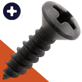 M3.5 Oval Phillips Tapping Stainless Black Oxide DIN 7983-C