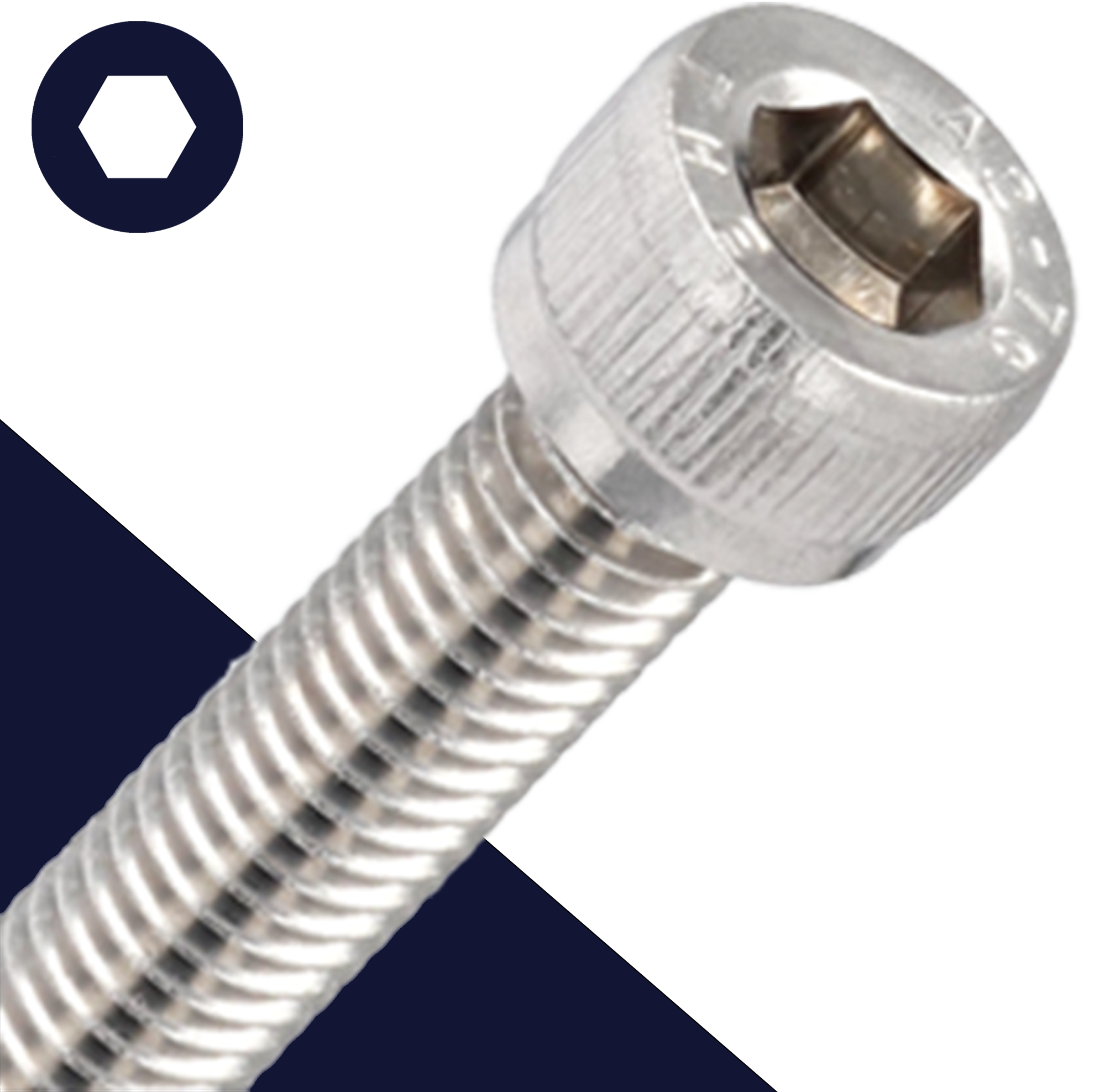 M6X1.0 - A2 Stainless DIN 912 - Allen Socket Head Cap Screw - BelMetric