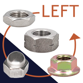 Left Hand Reverse Nuts