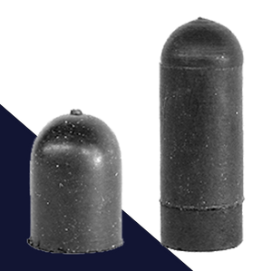 Hose Barb Plug Cap Short + Long Form Black Rubber