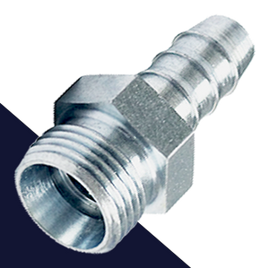 Polyamide Barb to Metric Hose Adapter Cohline Series 7050/51