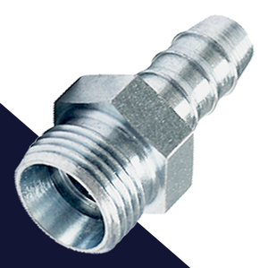 Polyamide Barb to Metric Hose Adapter Cohline Series 7050/51