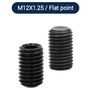 M12X1.25 Extra Fine Allen Set Screw Stud 45H DIN 913 Flat Point
