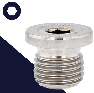 Flanged Allen Socket Plug,Stainless Steel,DIN 908