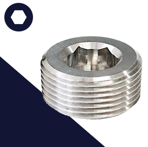 Stainless Taper BSPT British Tapered Plug DIN 906