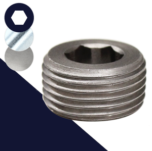 Taper Allen Socket Plug,Steel, Finishes Vary,DIN 906
