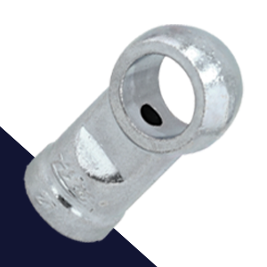 Straight M14 Brake Banjo,45° Inverted Seat,Use with Double Flare