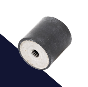 M6 Female Stainless Steel,Vibration Isolator / Rubber Buffer,NR + Stainless Screw