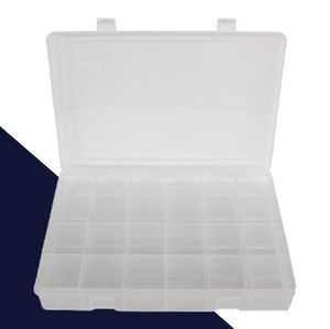 Plastic Divided Case Multi-Compartment Adjustable + Fixed