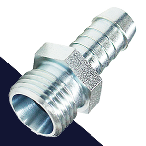 Rubber Barb to Metric Hose Adapter Cohline Series 8050/51