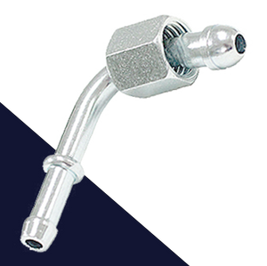 90 Degree Bend Cone Nipple + Swivel Nut Cohline Series 8040.90