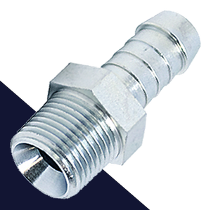 Barb to NPTF Thread,Hose Adapter,Cohline Series 8077