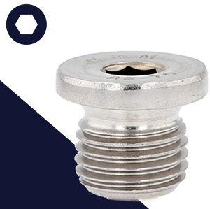 Stainless Flanged Allen BSPP British Parallel Plug DIN 908