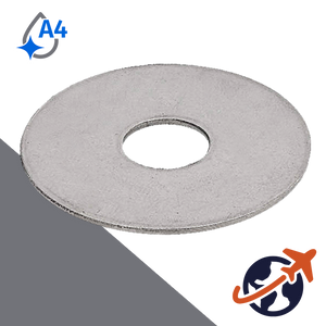 Fender Washer Oversized,Passivated,A4 Stainless Steel