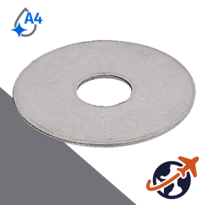 Fender Washer Oversized,Passivated,A4 Stainless Steel