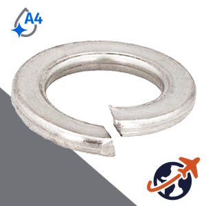 Split Lock Washer,A4 Stainless,DIN 127-B