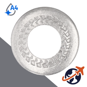 "Z" Pattern Belleville Washer - A4 Stainless