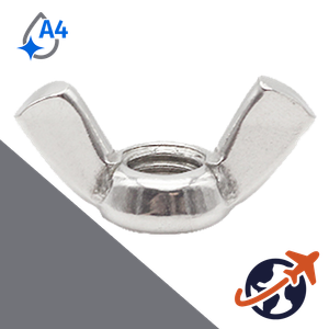 American Style Wing Nut,DIN 315,A4 Stainless Steel