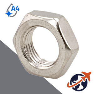 Jam Nut Fine Thread - A4 Stainless DIN 439
