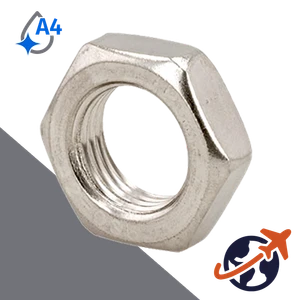 Jam Nut Fine Thread,DIN 439,A4 Stainless Steel