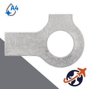 Washer + Double Tab,A4 Stainless Steel,DIN 463