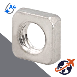 Square Nut Thin,DIN 562,A4-50 Stainless Steel